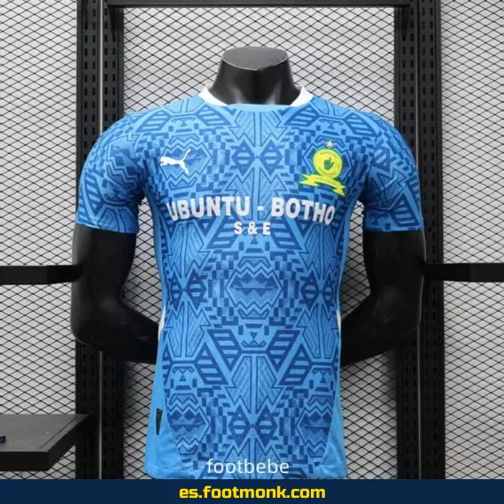 Camiseta Oficial Mamelodi Sundowns 2024-2025 Azul – Edición Match