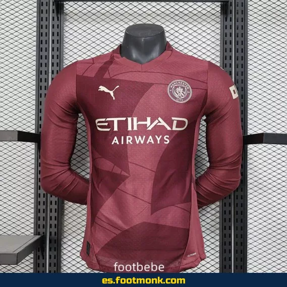 **Camiseta Oficial Manchester City Tercera Equipación 2024/2025 - Manga Larga**