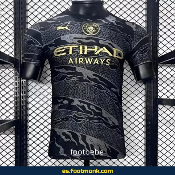 Camiseta Oficial Manchester City 2024-2025 Dragon Negro – Edición Especial