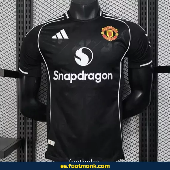 Camiseta Oficial Manchester United 2025-2026 Concepto Negro - Edición Especial