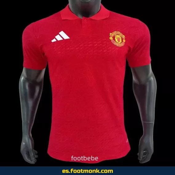 Camiseta Oficial Manchester United 2025 Polo Roja - Edición Especial