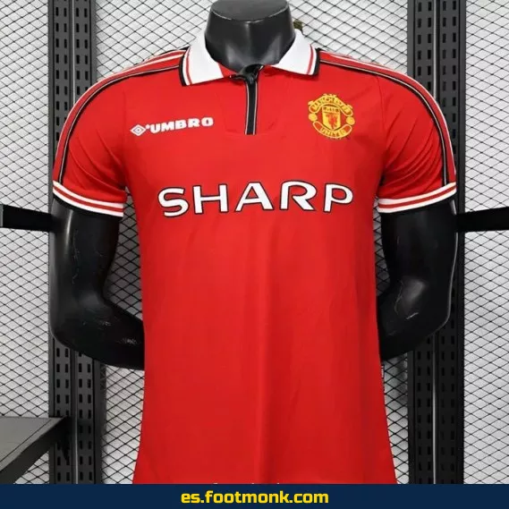 Camiseta Retro Manchester United 1998-1999 Roja - Edición Clásica - Réplica Oficial