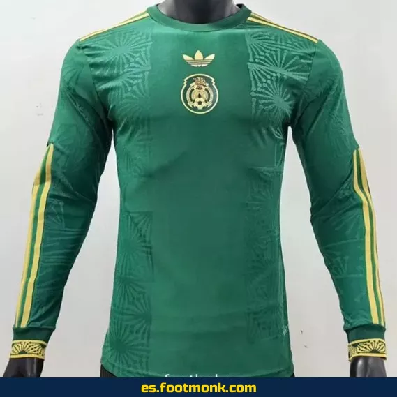 Camiseta Oficial de México 2025-2026 Edición Especial - Verde Manga Larga