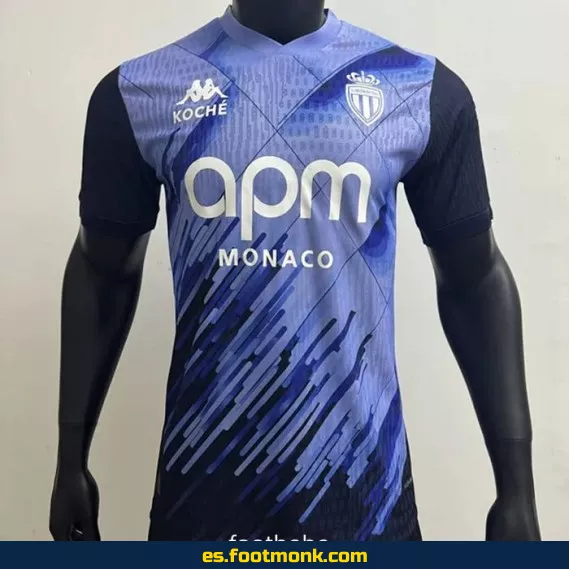 Camiseta Oficial AS Monaco Match 2025-2026 Edición Especial Azul – Réplica Koche
