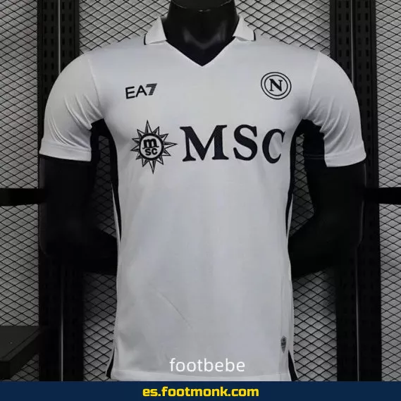 Camiseta Oficial SSC Napoli Visitante 2024-2025 - Blanca - Edición Especial