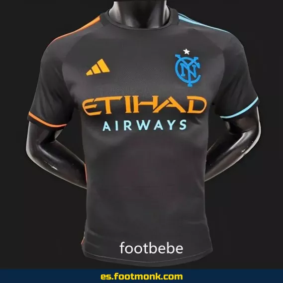 Camiseta Oficial New York City FC 2024-2025 Tercera Equipación Negra – Edición Especial