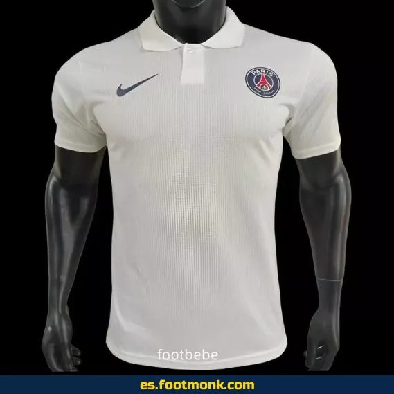 Camiseta Oficial PSG 2025 Polo Blanco - Edición Match