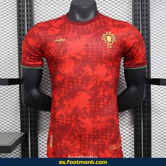 Camiseta Oficial Portugal 2024 Roja – Edición Especial, Réplica de Calidad