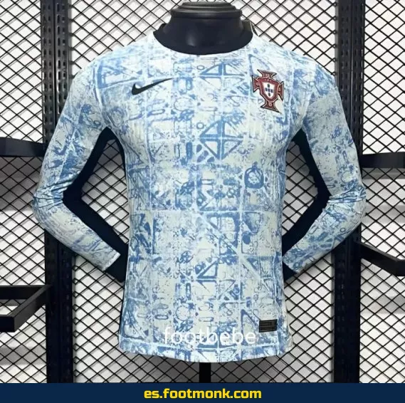 Camiseta Oficial de Portugal Euro 2024 Visitante Manga Larga – Edición Especial