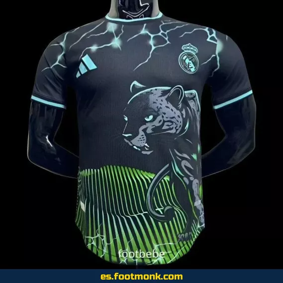 Camiseta Oficial Real Madrid 2024-2025 Edición Especial Leopardo Verde – Compra Online
