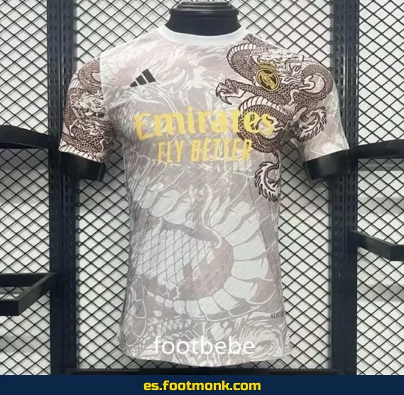 Camiseta Oficial Real Madrid 2024 Edición Dragón Marrón – Tercer Equipación