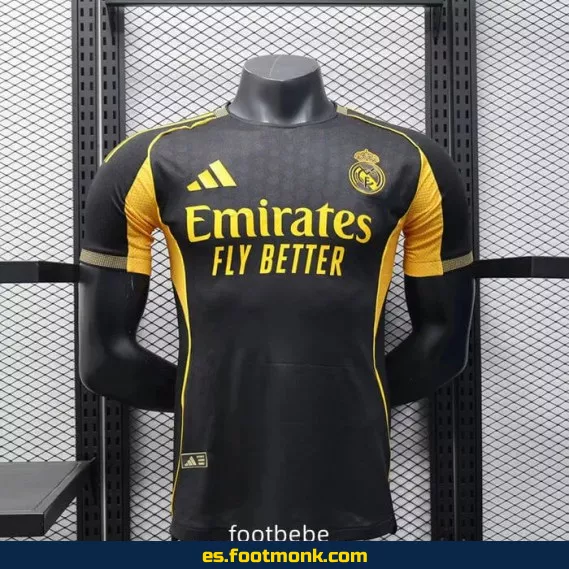 Camiseta Oficial Real Madrid Match 2025-2026 Negra – Edición Especial