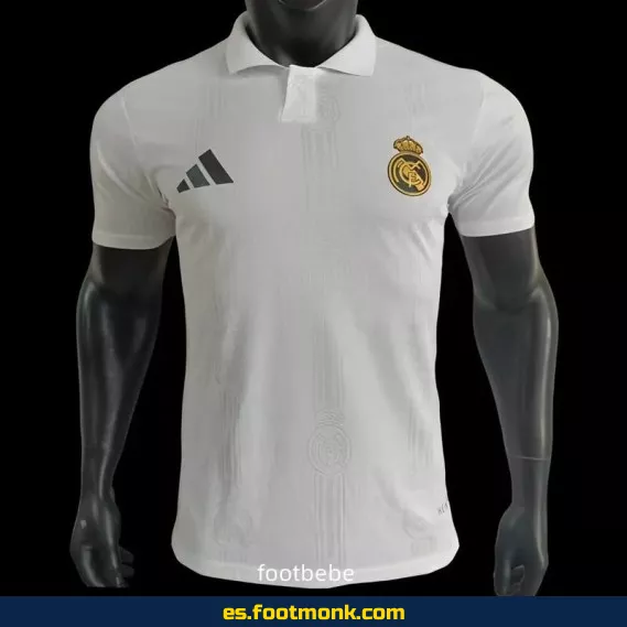 Camiseta Oficial Real Madrid 2025 Polo Blanco – Edición Match