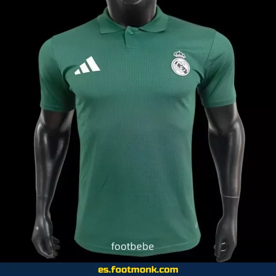 Camiseta Oficial Real Madrid 2025 Polo Verde – Edición Match
