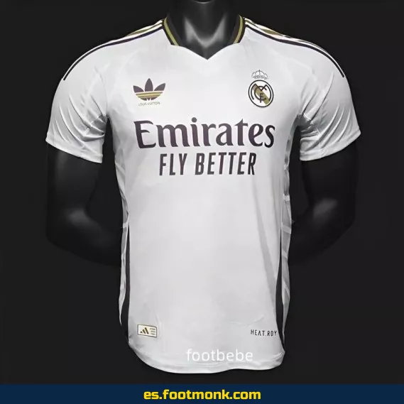 Camiseta Oficial Real Madrid x LV 2024-2025 Blanca - Edición Especial - Nueva Temporada