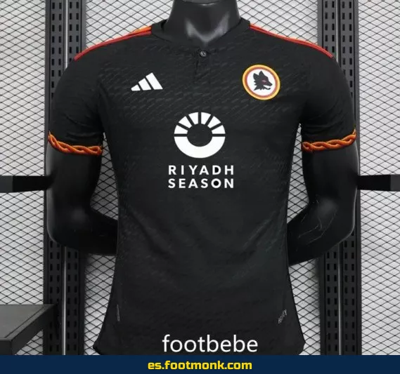 Camiseta de Fútbol Roma 2023-2024 Tercera Negra