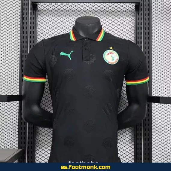 Camiseta Oficial de Fútbol Senegal 2024-2025 Edición Especial Negra – Réplica