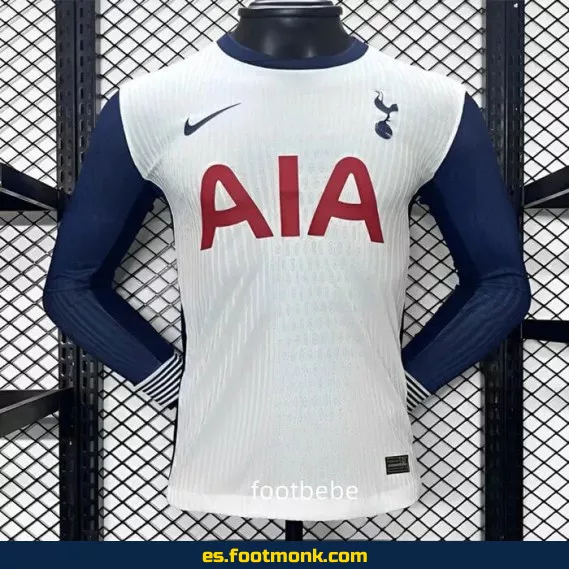 Camiseta Oficial Tottenham Hotspur 2024-2025 Local Manga Larga – Edición Nueva Temporada