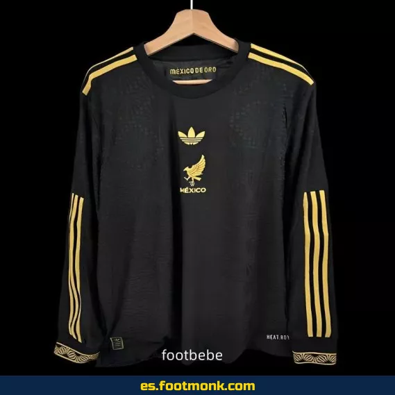 Camiseta de México 2025-2026 Negra Manga Larga – Edición Oficial