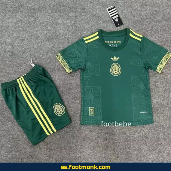 Camiseta de Fútbol México Infantil 2025-2026 Verde - Edición Especial