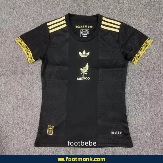 Camiseta de Fútbol México Mujer 2025-2026 Negra – Edición Oficial