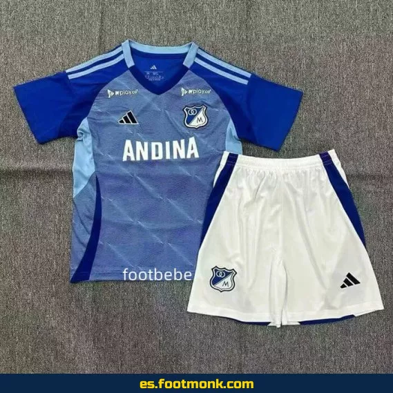 **Camiseta Oficial Millonarios Niños 2025-2026 - Domicilio - Edición Especial**