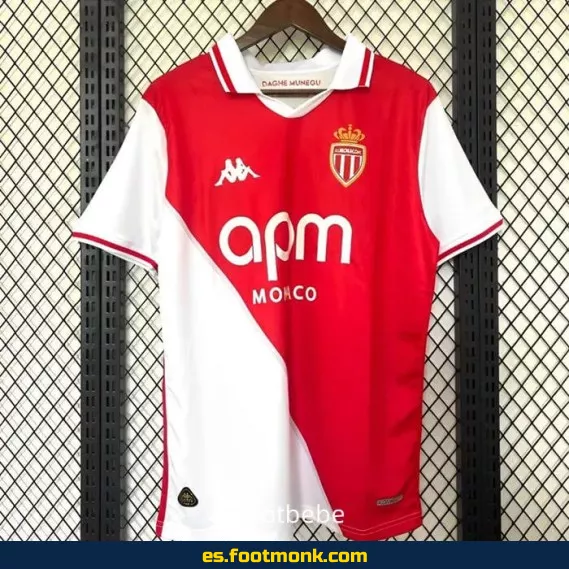 Camiseta de fútbol Monaco 2024-2025 local, oficial y personalizada