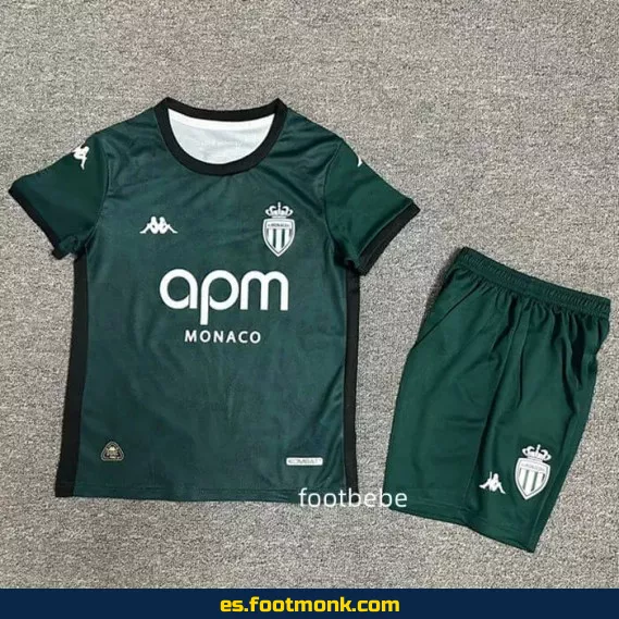 Camiseta Mónaco Tercera Equipación Niños 2024-2025 – Edición Oficial
