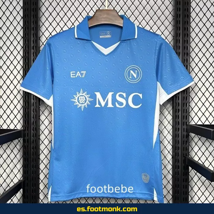 Camiseta Oficial SSC Napoli 2024-2025 Local Azul – Edición Nueva Temporada