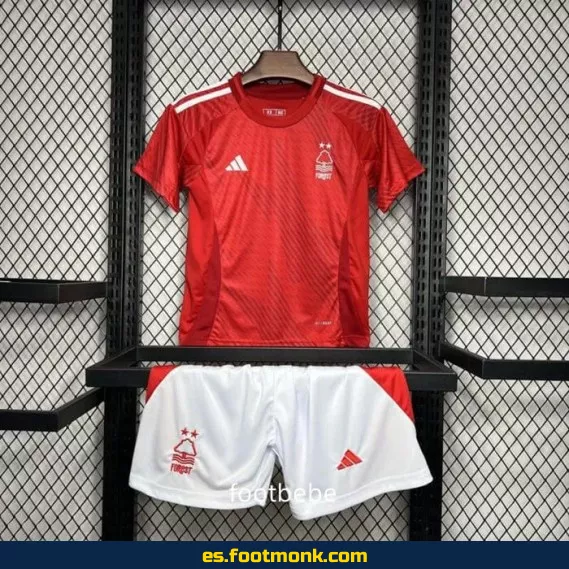Camiseta Oficial Nottingham Forest Niños 2024-2025 Local Roja – Compra Online