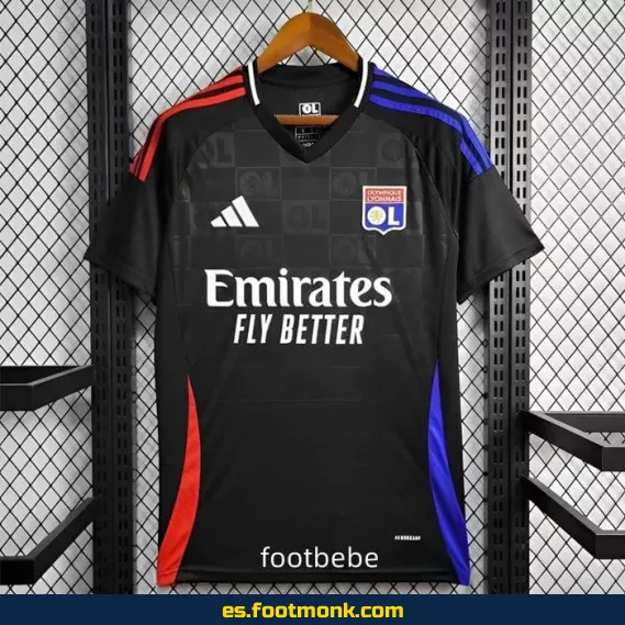 Camiseta Oficial Olympique Lyon 2024-2025 Tercera Equipación Negra – Edición Especial
