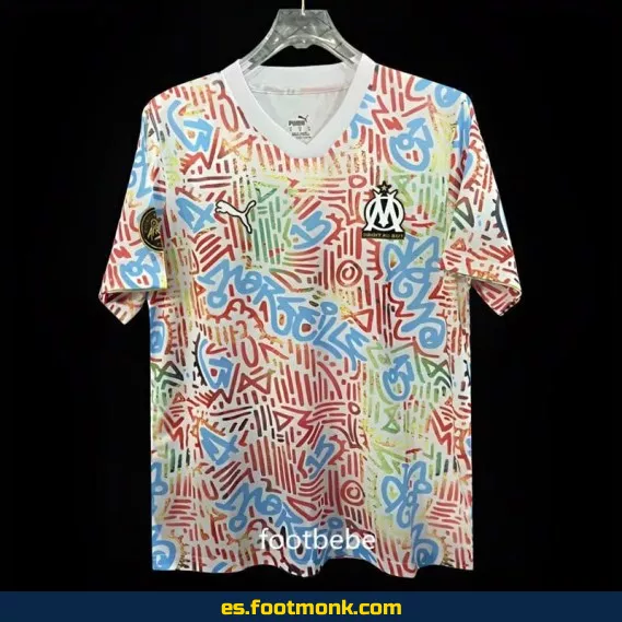 Camiseta Olympique de Marseille 2024-2025 Edición África Número 13 Blanca – Oficial