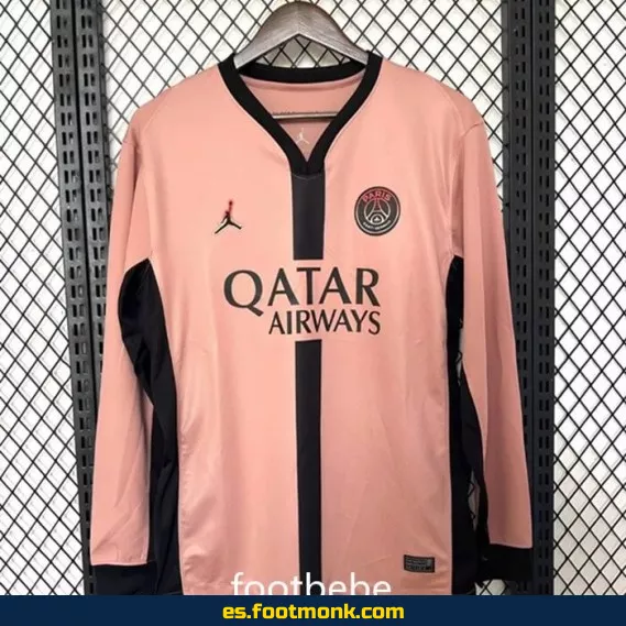 Camiseta PSG 2024-2025 Tercera Equipación Rosa Manga Larga – Edición Oficial