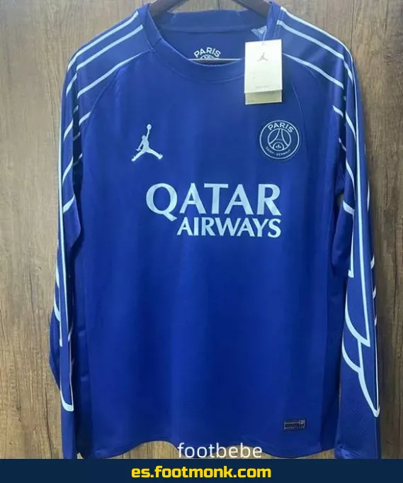 Camiseta PSG 2024-2025 manga larga azul – Oficial, Edición Especial