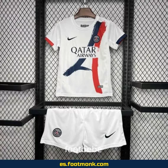 Camiseta PSG Niños 2024-2025 Blanca – Oficial, Nueva Temporada