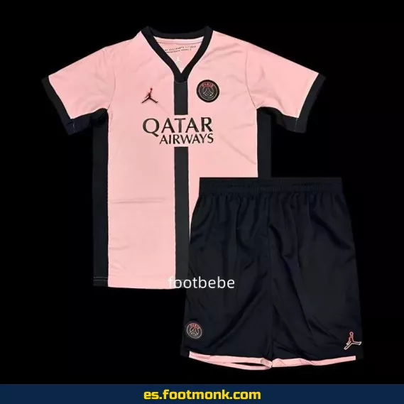 Camiseta PSG Niños 2024-2025 Tercera Equipación Rosa – Edición Oficial