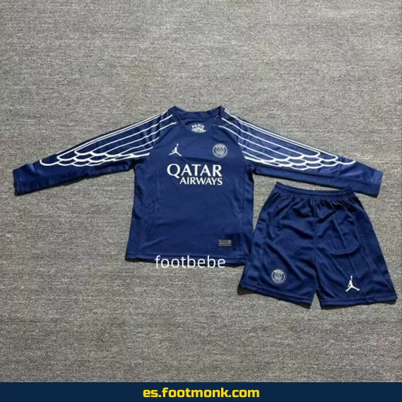 Camiseta PSG Niño 2024-2025 Azul Manga Larga – Oficial, Nueva Temporada