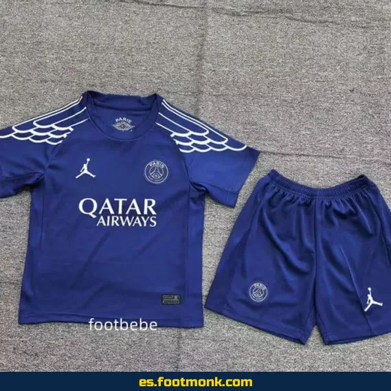Camiseta PSG Niños 2024-2025 Azul – Oficial, Personalizada y de Alta Calidad