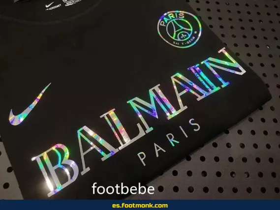 Camiseta PSG x Balmain 2023-2024 Edición Especial Negra – Oficial y Exclusiva