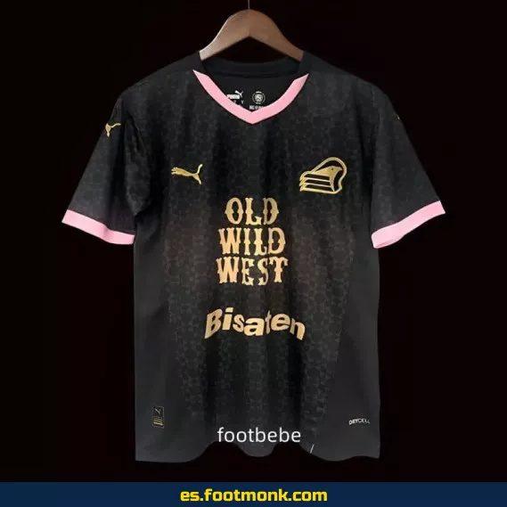 Camiseta Palermo 2024-2025 Exterior Negro - Edición Oficial