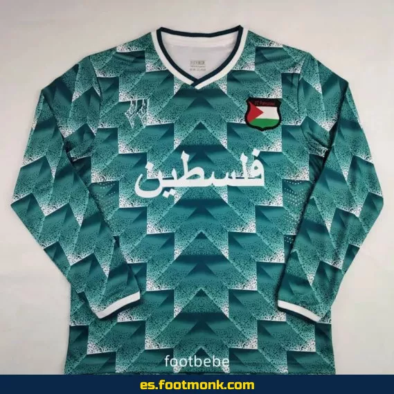 Camiseta Palestina 2024-2025 Azul Manga Larga – Edición Oficial