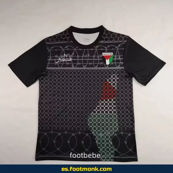 Camiseta Palestina 2024-2025 Edición Especial Negra – Fútbol