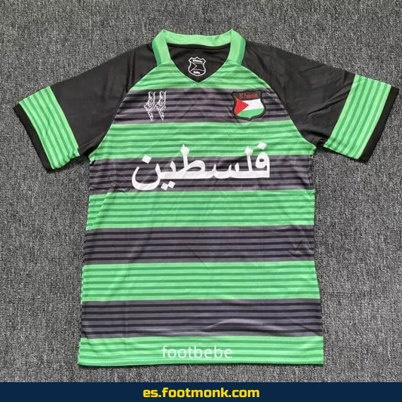 Camiseta Palestina 2024-2025 Rayas Verdes – Edición Especial