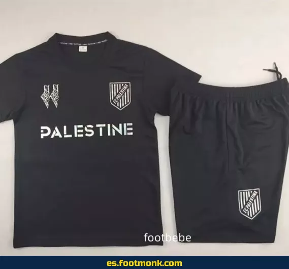 Camiseta de Fútbol Palestina Infantil 2024-2025 Negra – Edición Especial
