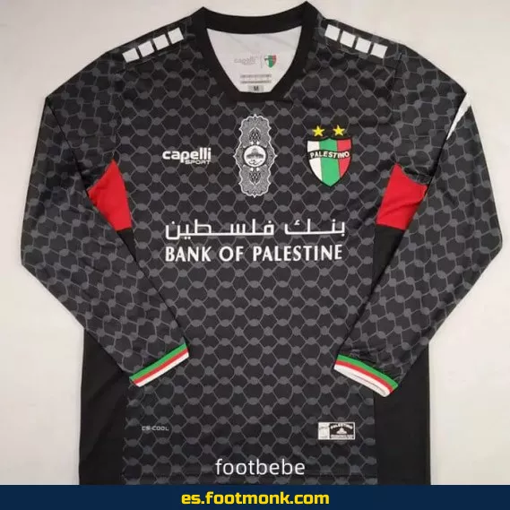 Camiseta Palestino 2024-2025 Visitante Negra Manga Larga – Edición Oficial