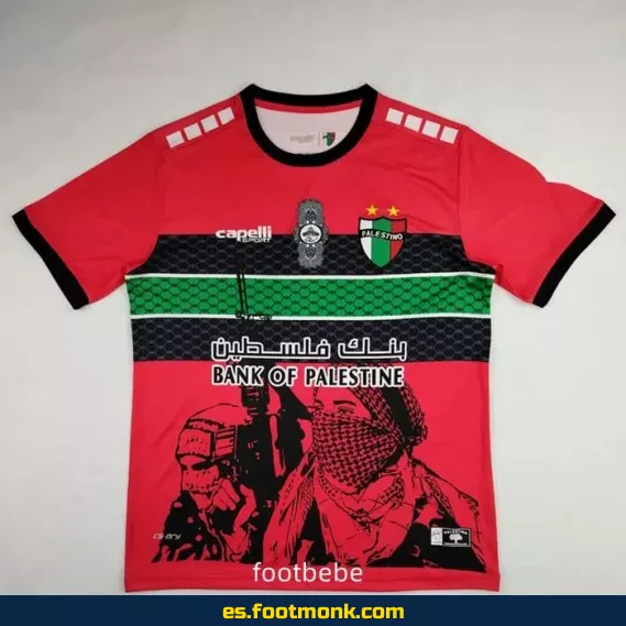 Camiseta Oficial Palestino 2024-2025 Roja – Edición Temporada, Futbol Club