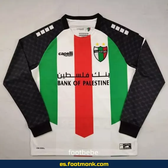 Camiseta Palestino 2025-2026 Local Manga Larga – Edición Oficial – Envío a Domicilio