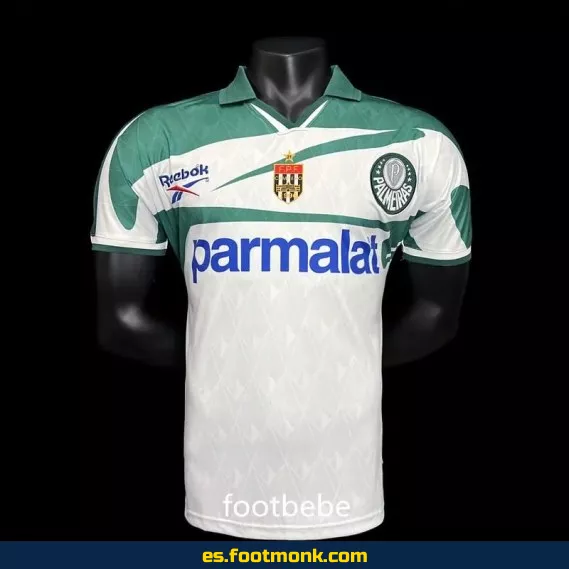 Camiseta Retro Palmeiras Tercera 1986 Blanca – Edición Vintage