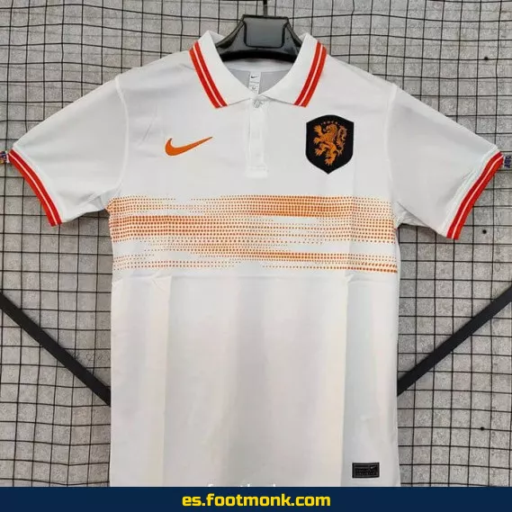 Polo Países Bajos 2024-2025 - Camiseta de Fútbol Blanca Oficial