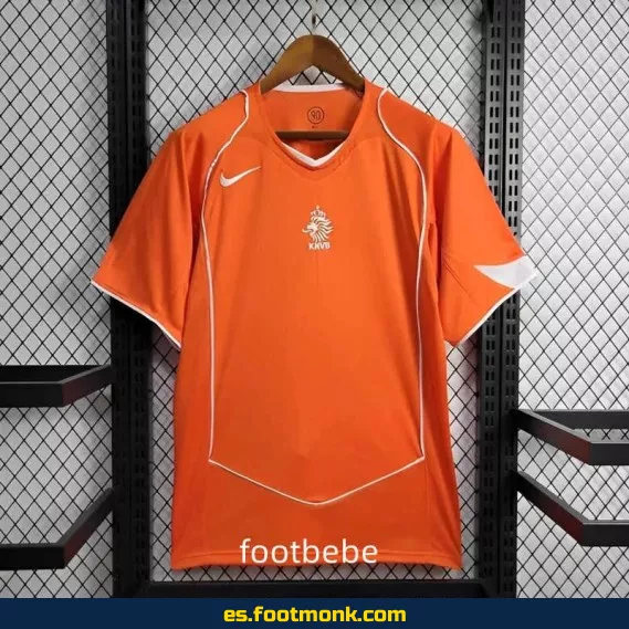 Camiseta Vintage Holanda 2004 Local Naranja – Edición Retro Oficial